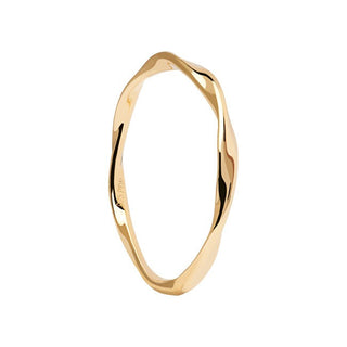 Pdpaola Anello Minimalista Placcato Oro Spiral Gold An01-804 54 mm — Anello