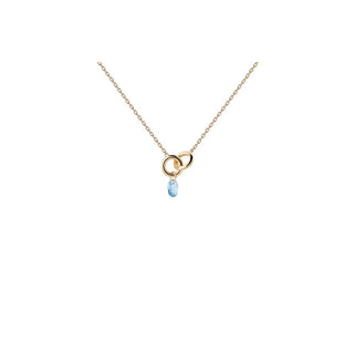PdPaola Bellissima Blue Lily CO01-842-U Placcata Oro — Collana