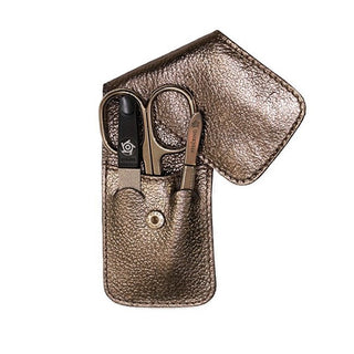 Pfeilring Solingen Set Viaggio Manicure 3 Pezzi Bronzo Metallizzato — Set manicure