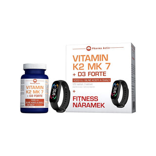 Pharma Activ Vitamina K2 Mk 7 + D3 Forte 125 Compresse + Bracciale Fitness — Integratore