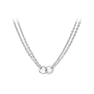 Pierre Lannier Elegante Halskæde i stål med ringe Seduction Bj02A4101 