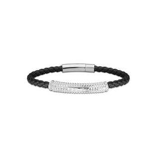 Police Bracciale In Pelle Senza Tempo Hardware — Bracciale