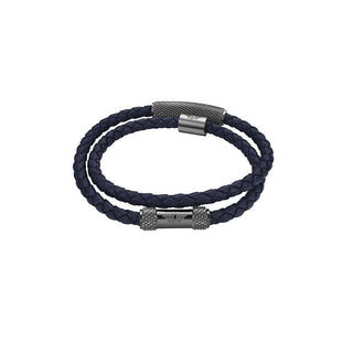 Police Bracciale Doppio In Pelle Urban Rebel Peagb0001122/23 40 Cm — Bracciale