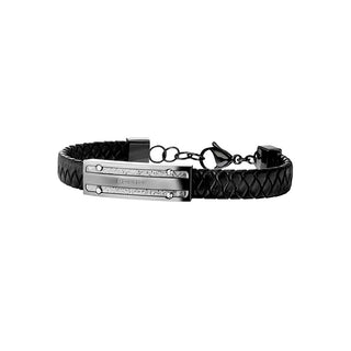 Police Bracciale In Pelle Senza Tempo Pj26046Blu.03 — Bracciale