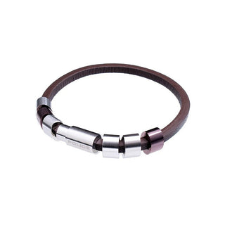 Police Elegante Bracciale In Pelle Pj22653Blc219 — Bracciale