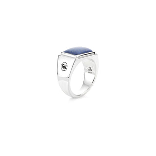 Rebel&Rose Anello Argento Lapislazzuli Quadrato 72 mm — Anello