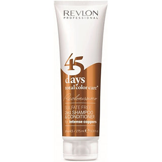 Revlon Professional Shampoo Balsamo Tonalità Rame Intense 45 Giorni Cura Colore — Shampoo e balsamo