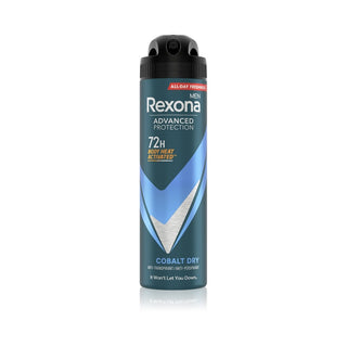 Rexona Antitraspirante Uomo Advanced Protection Cobalt Dry 150 ml — Spray antitraspirante