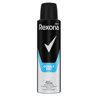 Rexona Antitraspirante Uomo Cobalt Motionsense Dry 150 ml — Spray antitraspirante