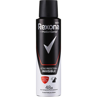 Rexona Antitraspirante Uomo Active Protection + Invisible 150 ml — Spray antitraspirante
