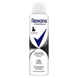 Rexona Antitraspirante Motionsense Invisible Black + White 150 ml — Antitraspirante