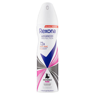 Rexona Antitraspirante Advanced Protection Invisible Pure 150 ml — Spray antitraspirante