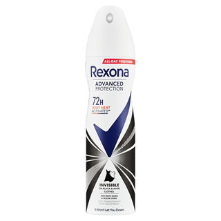 Rexona Antitraspirante Advanced Protection Invisible Black & White 150 ml — Spray antitraspirante