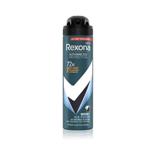 Rexona Antitraspirante Uomo Advanced Protection Invisible Ice Fresh 150 ml — Spray antitraspirante