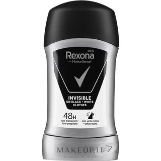 Rexona Deodorante Invisible Men Motionsense Nero + Bianco 50 ml — Deodorante