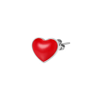 Rosato Orecchini Singoli In Argento Heart Storie Rzo019R — Orecchino