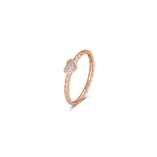 Rosato Anello Romantico Bronzo Zirconi Allegra Rza018 56 Mm — Anello