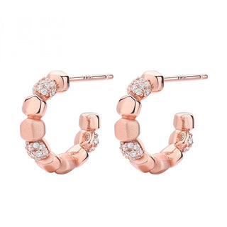 Rosato Pendientes de aro de bronce con circonitas Into The Blue Rzib33 