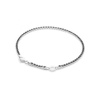 Rosato Elegante Pulsera de plata con anillo colgante Storie Rzb042 - Longitud: 17 Cm 