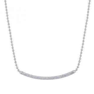 Rosato Fascinante collar de plata con circonitas blancas Rzbi01 