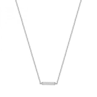 Rosato Halskette aus Silber mit weißen Zirkonia Rzbi56 