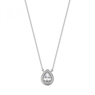 Rosato Collana Argento Zirconi Cubici Trasparenti Kapka Anna Rzan01 — Collana