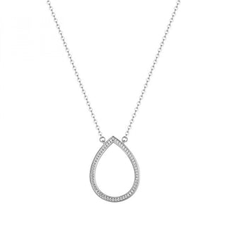 Rosato Collana Argento Zirconi Cubici Drop Sofia Rzso05 — Collana