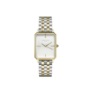Rosefield The Elles White Sunray Steel Silver Gold Duotone OWSSSG-O48 — Orologio