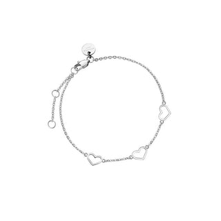 Rosefield Bracciale Acciaio Cuori Toccombo Jbths-J588 — Bracciale
