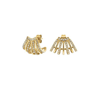 Rosefield Orecchini Placcati Oro Cristalli Swarovski Jeccg-J1029 — Orecchini