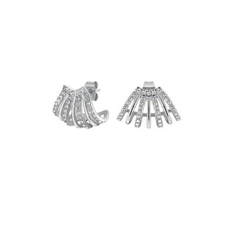 Rosefield Orecchini Acciaio Cristalli Swarovski Jeccs-J1030 — Orecchino