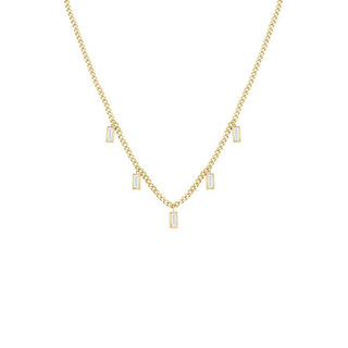 Rosefield Collana Da Donna Placcata Oro Con Cristalli Rettangoli Jncdg-J1176 — Collana