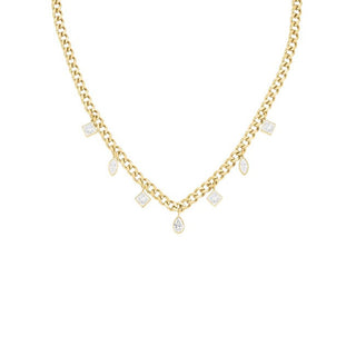Rosefield Collana In Acciaio Placcato Oro Con Pendenti Jnmcg-J1178 — Collana
