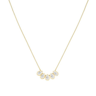 Rosefield Collana Da Donna Placcata Oro Con Cristalli Drop Jncdg-J1177 — Collana