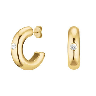 Rosefield Anelli Placcati Oro Cristallo Solitario Jebcg-J1200 — Anello