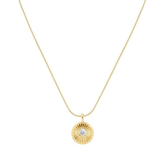 Rosefield Collana Ciondolo Solitario Placcato Oro Jnbcg-J1206 — Collana