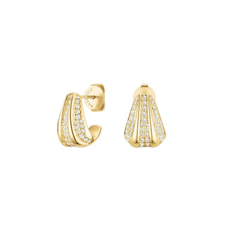 Rosefield Orecchini Placcati Oro Cristalli Pavé Jepsg-J1228 — Orecchini