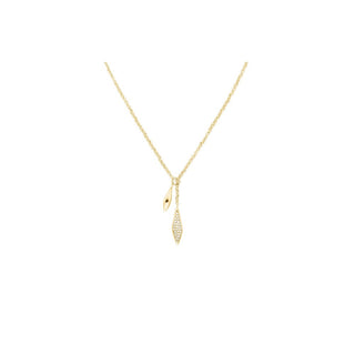 Rosefield Collana Flessibile Placcata Oro Con Cristalli Pavé Jnplg-J1233 — Collana