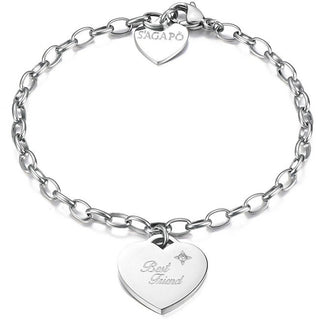 S'agapõ Bracciale In Acciaio Sii Il Mio Migliore Amico Per Sempre Sbm13 — Bracciale