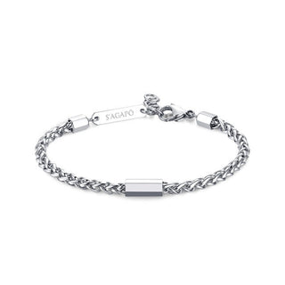 S'agapõ Bracciale Moderno Acciaio Ripple Srp15 — Bracciale