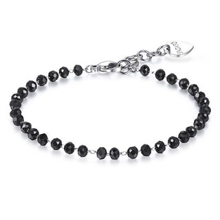 S'agapõ Bracciale Con Perline Nere Happy Shac49 — Bracciale
