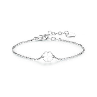 S'agapõ Bracciale In Acciaio Con Quadrifoglio Click Sck10 — Bracciale