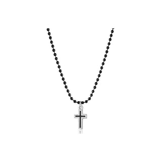 S'agapõ Collana Con Croce Di Perline Da Uomo Charisma Shs02 — Collana