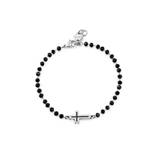S'agapõ Bracciale Da Uomo Con Perline E Croce Charisma Shs12 — Bracciale