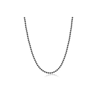 S'agapõ Collana Catena Sfere Acciaio Nero Ripple Srp50 — Collana