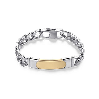 S'agapõ Bracciale Da Uomo In Acciaio Bicolore Parkour Skr13 — Bracciale