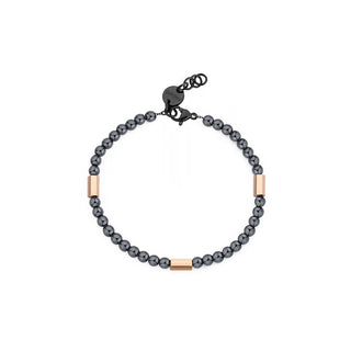 S'agapõ Braccialetto Perline Ematite Riot Srt13 — Braccialetto