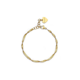 S'Agapõ Elegante Bracelet plaqué or Hádek Chunky Shk52 