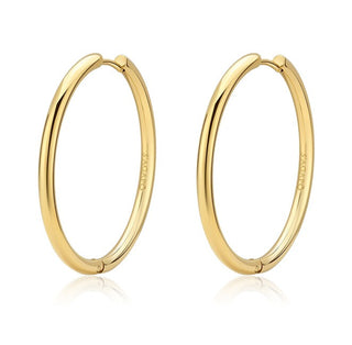 S'agapõ Orecchini A Cerchio Placcati Oro Massiccio Shk74 — Orecchini
