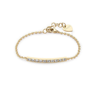 S'agapõ Bracciale Placcato Oro Con Cristalli Trasparenti Dazzly Sdz17 — Bracciale
